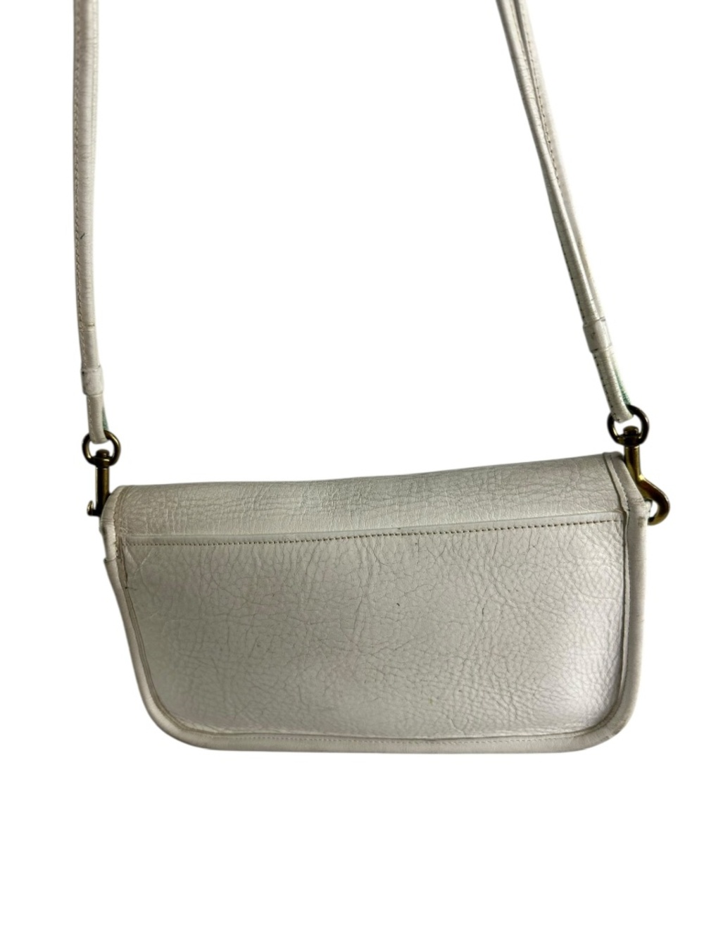 Ultra Rare Vintage COACH Bonnie Cashin Basic White Leather Shoulder Bag 1970s - Picture 6 of 16